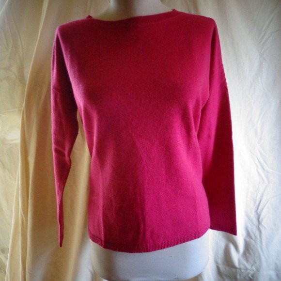 TALBOTS 100% Cashmere Round Neck Sweater Size M - Picture 2 of 8